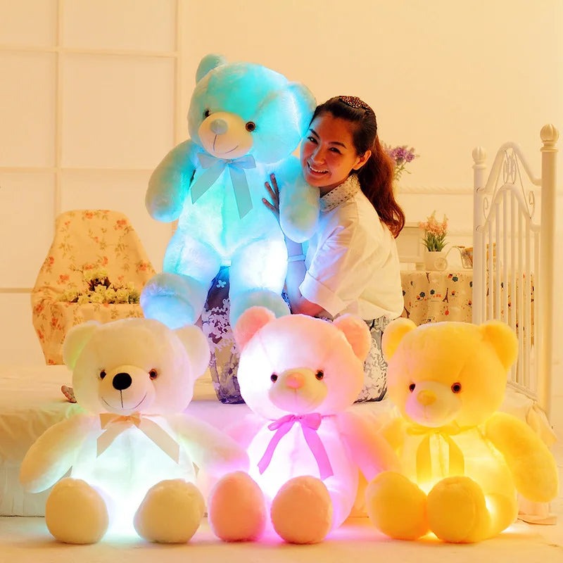 LED Glowing Teddy Bear Plush 20" – Colorful Light-Up Stuffed Toy for Kids