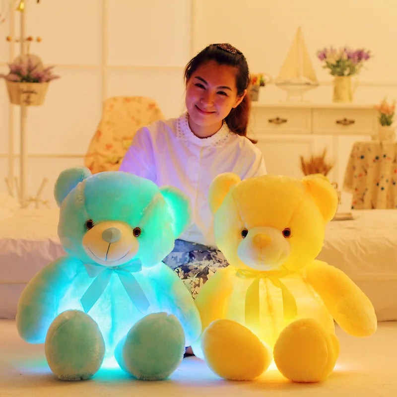 LED Glowing Teddy Bear Plush 20" – Colorful Light-Up Stuffed Toy for Kids