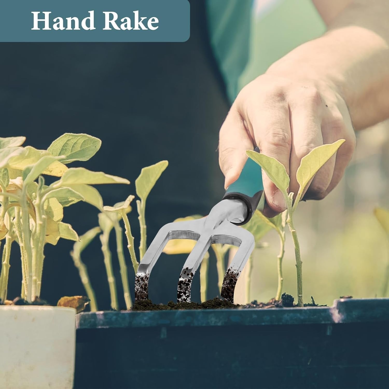 7-Piece Garden Tools with Storage Bag  – Ergonomic Handles & Strong