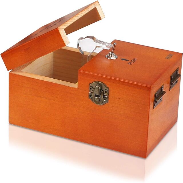 Wooden Useless Box Toy – Fun Surprise Gift for Kids & Adult