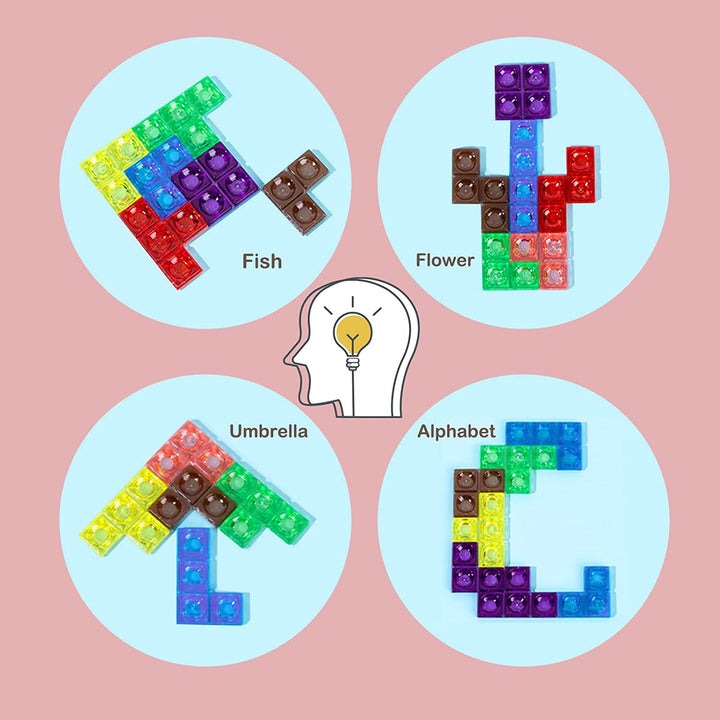 Wooden Tetris Puzzle Game – Colorful 3D Brain Teaser & Montessori Toy for Kids