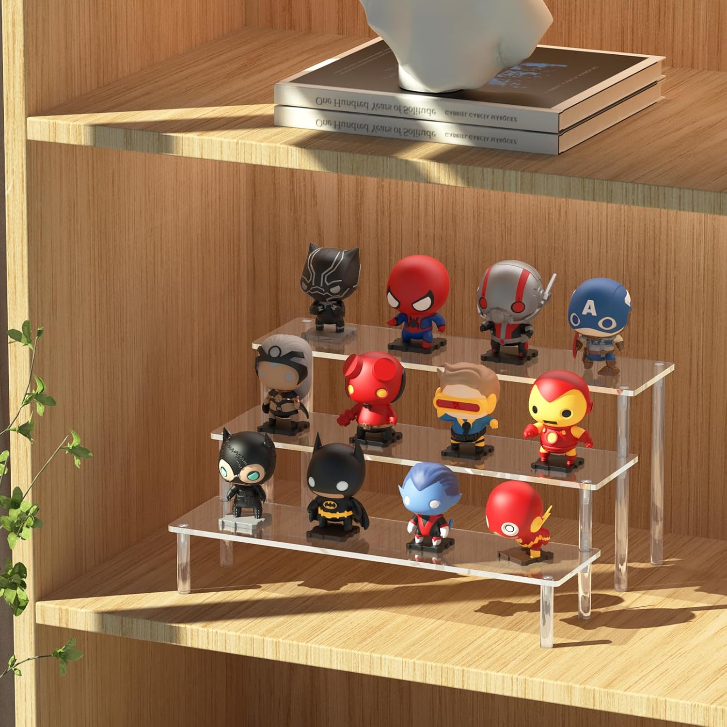 3-Tier Acrylic Display Riser Stand – Perfume, Dessert & Figure Organizer