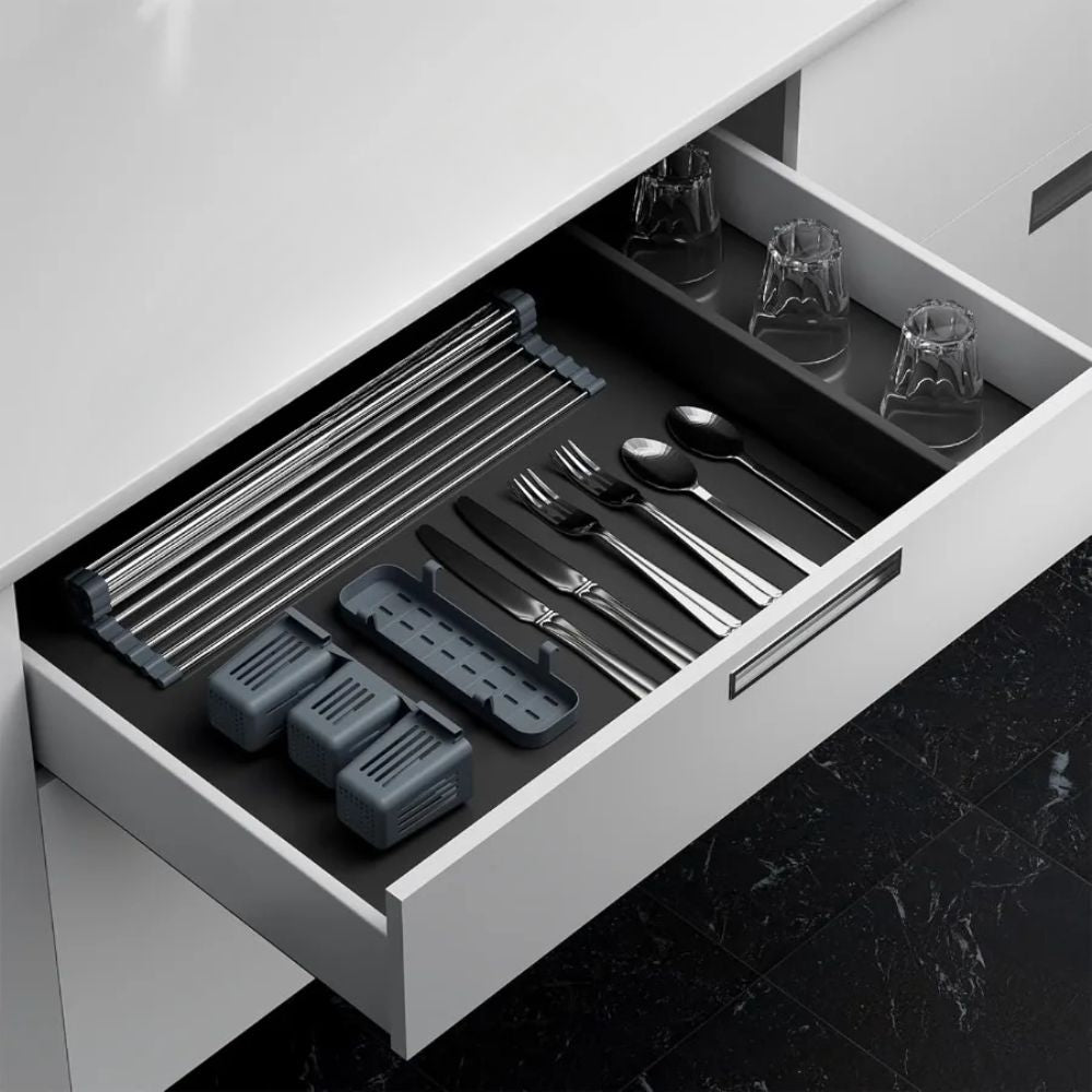 Adjustable Dish Drying Rack - Heat-Resistant and Durable