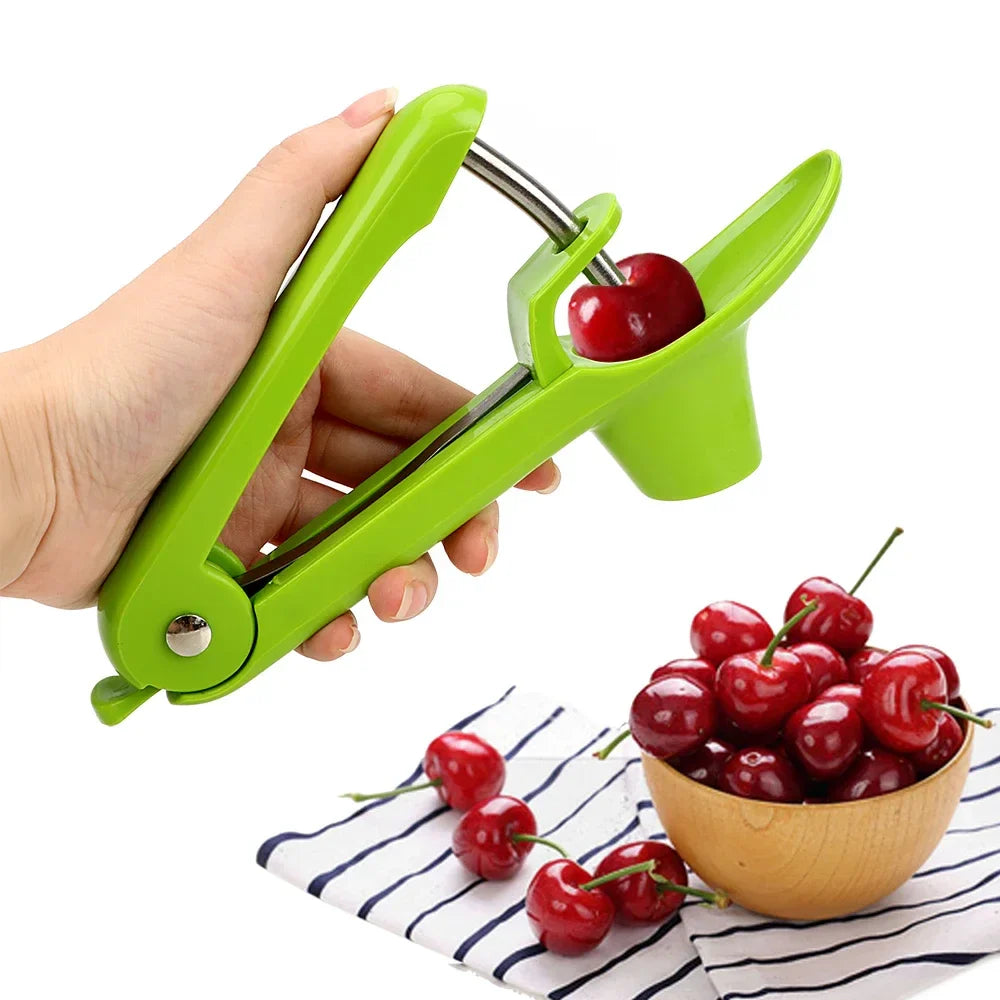 Easy Push Cherry Pitter Tool - Fast, Safe, Compact
