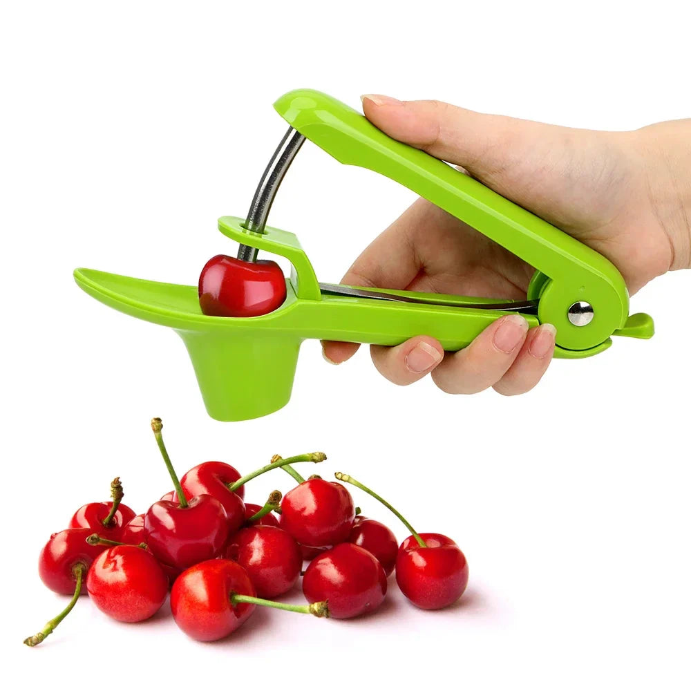 Easy Push Cherry Pitter Tool - Fast, Safe, Compact