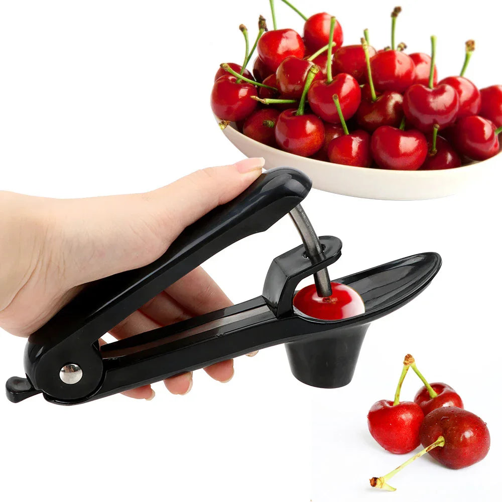 Easy Push Cherry Pitter Tool - Fast, Safe, Compact