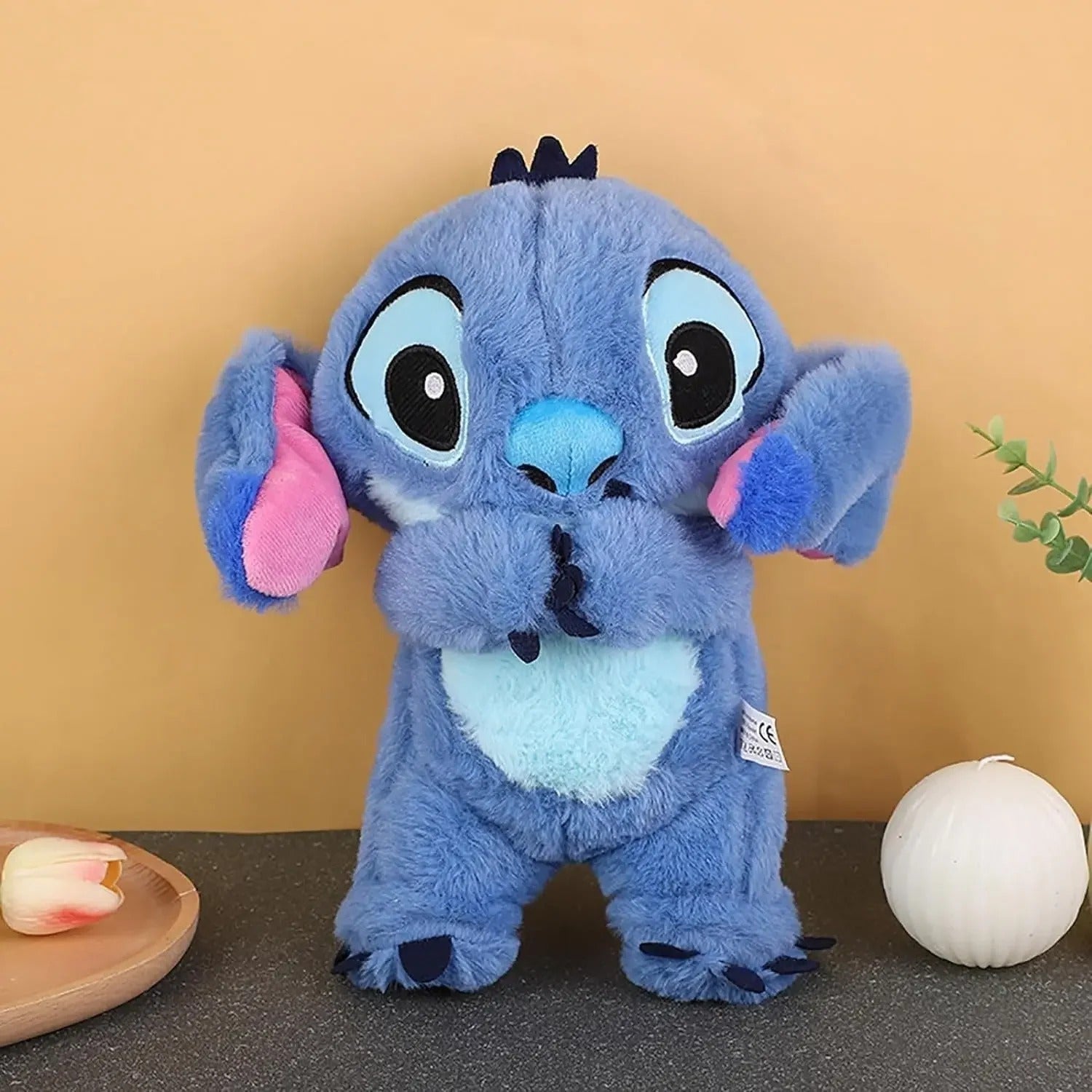 Soothing Stitch Plush with Realistic Breathing & Soft Lullaby
