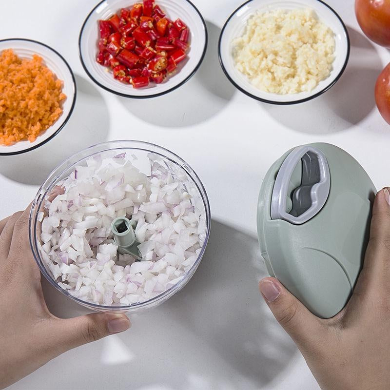 Manual Pull String Food Chopper - Garlic & Vegetable