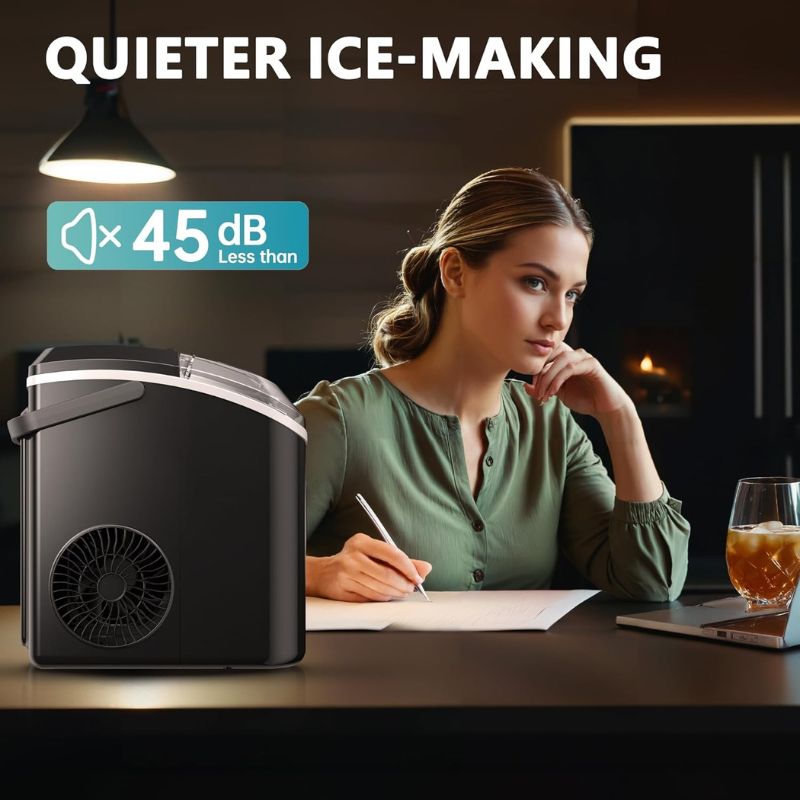 Portable Ice Maker - Fast & Compact Design