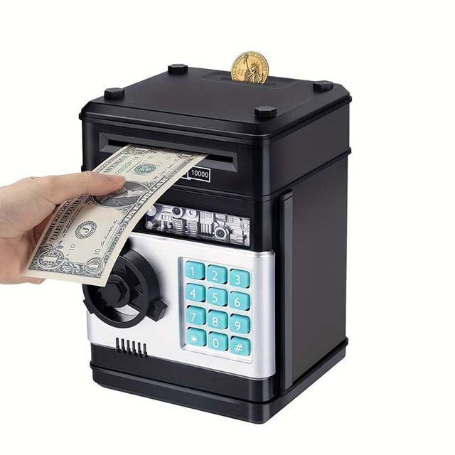 Electronic Piggy Bank with Password – Mini ATM Coin Bank Toy