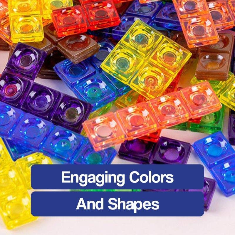 Wooden Tetris Puzzle Game – Colorful 3D Brain Teaser & Montessori Toy for Kids