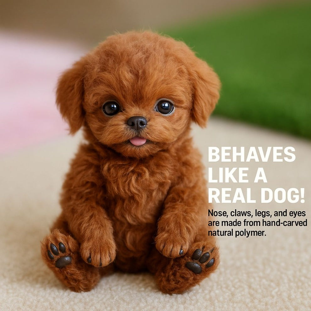 Realistic Robotic Dog Plushie – Interactive Dog Toy That Walks Barks & Wags Tail