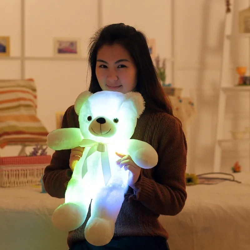LED Glowing Teddy Bear Plush 20" – Colorful Light-Up Stuffed Toy for Kids